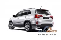 Пороги с алюм. площадкой KIA SORENTO 2014-	