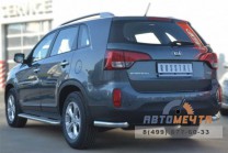 Защита заднего бампера на KIA Sorento-2