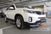 Защита переднего бампера 63/51мм KIA SORENTO 2014-	-0