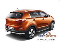 Пороги с алюм. площадкой KIA SPORTAGE 2010-2015	-2