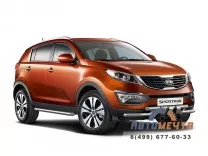 Защита переднего бампера 63/63мм на KIA Sportage 2016-