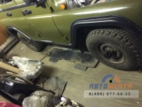 Комплект молдингов Узкие (10 элементов АБС арки, порог, двери верх) для УАЗ 469 / Хантер-1