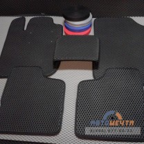 Коврики EVA Люкс Рено Логан комплект салон + багажник-3