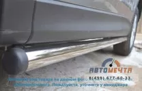 Пороги труба для Land Rover Freelander 2 d63 мм, пластиковые заглушки Защита порогов для Land Rover Freelander 2