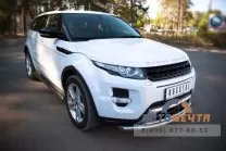 Защита переднего бампера для Land Rover Range Rover Evoque Dynamic d63/42 мм (дуга) Защита переднего бампера труба на Range Rover Evoque