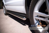 Пороги труба на Range Rover Evoque Dynamic, нерж-1