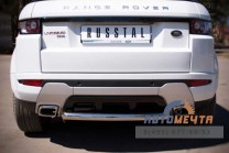 Защита заднего бампера для Land Rover Range Rover Evoque Dynamic d76 мм (дуга)-5 Защита заднего бампера для Range Rover Evoque, нерж-5