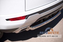 Защита заднего бампера для Land Rover Range Rover Evoque Dynamic d76 мм (дуга)-3 Защита заднего бампера для Range Rover Evoque, нерж-3