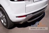 Защита заднего бампера для Land Rover Range Rover Evoque Dynamic d63 мм (дуга) Защита заднего бампера Range Rover Evoque, нерж