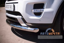 Защита переднего бампера для Land Rover Range Rover Evoque Dynamic d76 мм (дуга)-2 Защита переднего бампера нерж. на Range Rover Evoque-2