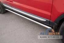 Защита порогов труба на Range Rover Evoque Prestige-2