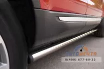 Пороги труба для Land Rover Range Rover Evoque Prestige d63 мм, пластиковые заглушки Защита порогов труба на Range Rover Evoque Prestige