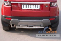 Защита заднего бампера для Land Rover Range Rover Evoque Prestige d63_42 мм (дуга)-2 Защита заднего бампера на Range Rover, нерж сталь-2