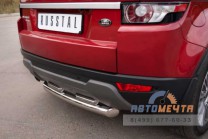 Защита заднего бампера для Land Rover Range Rover Evoque Prestige d76_42 мм (дуга)-1 Защита бампера задняя на Range Rover Evoque-1