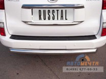 Защита заднего бампера на Lexus GX460, нерж-0