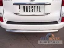 Защита заднего бампера для Lexus Gx460 d76 мм (дуга) Защита заднего бампера на Lexus GX460, нерж