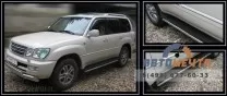 Пороги труба для Lexus Gx470 d42 мм, скосы 45 градусов Защита порогов для Lexus GX 470