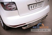 Защита заднего бампера для Mazda CX-7 2010-, d76/42 мм (дуга)-3 Защита заднего бампера для Mazda CX-7 2010--3