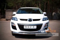 Защита переднего бампера на Mazda CX-7 2010--2