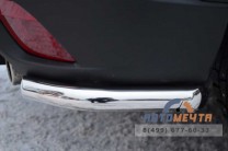 Защита заднего бампера для Mazda CX5 2011-, (уголки), d42 мм-5 Защита заднего бампера на Mazda CX-5 2011-, нерж-5