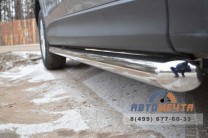 Пороги для Mazda CX-5 2011-, нержавейка-2