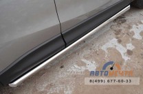 Пороги для Mazda CX-5 2011-, нержавейка-0