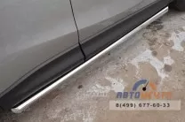 Пороги для Mazda CX-5 2011-, нержавейка