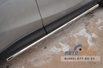 Защита порогов для Mazda CX5 2011-, d63 мм, сферические наконечники-2 Пороги для Mazda CX-5 2011--2