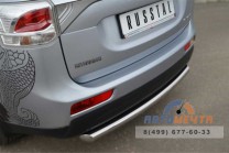 Защита заднего бампера для Mitsubishi Outlander 2012, d63 мм (дуга)-3 Защита заднего бампера на Mitsubishi Outlander 2012-3
