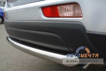 Защита заднего бампера для Mitsubishi Outlander 2012, d63 мм (дуга)-1 Защита заднего бампера на Mitsubishi Outlander 2012-1