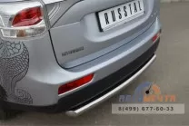 Защита заднего бампера на Mitsubishi Outlander 2012