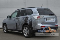 Защита заднего бампера для Mitsubishi Outlander 2012-4