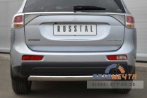 Защита бампера задняя на Mitsubishi Outlander 2012-2