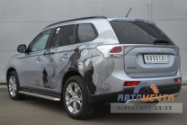 Защита бампера задняя на Mitsubishi Outlander 2012-1