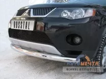 Защита бампера передняя на Mitsubishi Outlander XL