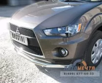 Кенгурятник для Mitsubishi Outlander XL 2010-, d76 мм, (5 секций) Кенгурятник для Mitsubishi Outlander XL 2010-