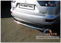 Защита зад. бампера Mitsubishi Outlander XL 10-, нерж.-4