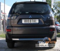 Защита зад. бампера Mitsubishi Outlander XL 10-, нерж.-3