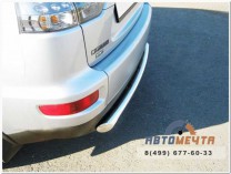 Защита зад. бампера Mitsubishi Outlander XL 10-, нерж.-0