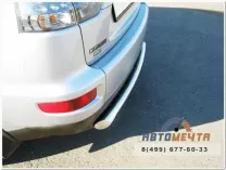 Защита зад. бампера Mitsubishi Outlander XL 10-, нерж.