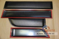 Накладки на двери (молдинги ОффРоад) широкие Рено Дастер -0