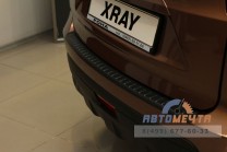 Накладка на задний бампер Лада Xray с 2016 -2 Накладка на задний бампер Лада Xray с 2016 -2
