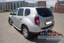 Накладка на задний бампер (ABS) Рено Дастер 2012-2020 / Nissan Terrano 2014--1