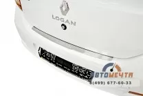 Накладка на задний бампер (НПС) Рено Логан c 2014 Накладка на задний бампер (НПС) Рено Логан c 2014