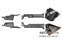 Накладки на ковролин (6 шт) (ABS) Рено Дастер 2016-2020 / NISSAN Террано 2014- Накладки на ковролин (6 шт) (ABS) Рено Дастер 2016-2020 / NISSAN Террано 2014-