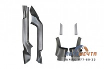 Накладки на ковролин (ABS 6 шт) Рено Логан 2014--0