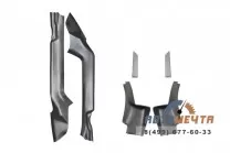 Накладки на ковролин (ABS 6 шт) Рено Логан 2014- Накладки на ковролин (ABS 6 шт) Рено Логан 2014-