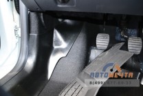 Накладки на ковролин (ABS 6 шт) Рено Логан 2014--2