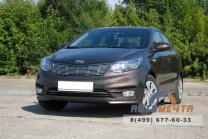 Накладка на решетку радиатора 10 мм KiaRio 2011-	-1