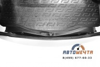 Накладка в проем багажника (черное тиснение ABS)) Рено Логан с 2014-4